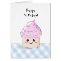 Petit gâteau doux - carte de joyeux anniversaire