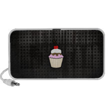 Petit gâteau grunge haut-parleurs notebook