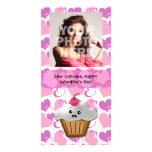 Petit gâteau heureux Valentine Photocartes