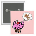 Petit gâteau mauvais drôle de tueur de biscuit badges