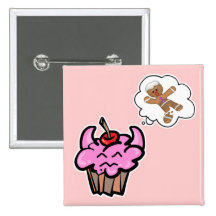 Petit gâteau mauvais drôle de tueur de biscuit badges