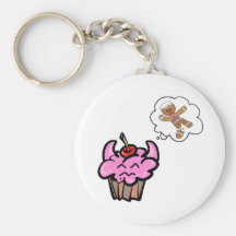 Petit gâteau mauvais drôle de tueur de biscuit porte-clé