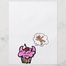Petit gâteau mauvais drôle de tueur de biscuit prospectus personnalisés