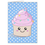 Petit gâteau mignon carte de vœux