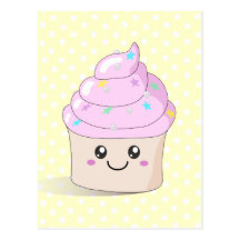 Petit gâteau mignon cartes postales
