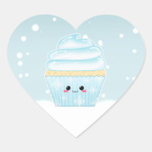 Petit gâteau mignon de flocon de neige de Noël de  Autocollant