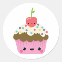 Petit gâteau mignon de Kawaii Autocollants