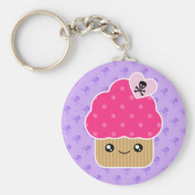 Petit gâteau mignon mauvais de la mort Kawaii Keyc Porte-clé