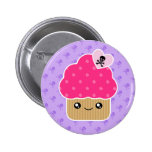 Petit gâteau mignon mauvais d'insigne de bouton de pin's avec agrafe