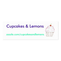 petit gâteau, petits gâteaux et citrons, zazzle.co carte de visite