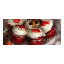 - Petit gâteau - petits gâteaux rouges doux de vel Double Carte