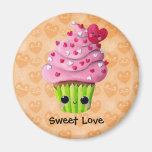 Petit gâteau romantique mignon aimants pour réfrigérateur