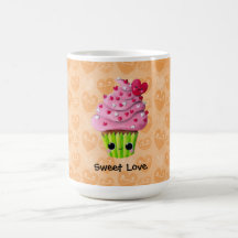 Petit gâteau romantique mignon mugs à café