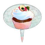 Petit gâteau rose avec la pensée