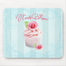 Petit gâteau rose Mousepad d'Amore de sucrerie Tapis De Souris