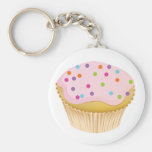 Petit gâteau rose porte-clé