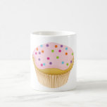 Petit gâteau rose tasse