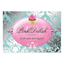 Petit gâteau rose Teal de 311 Delish cartes de visite