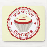 Petit gâteau rouge Mousepad de velours Tapis De Souris