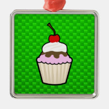 Petit gâteau vert ornements