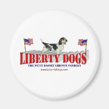 Petit griffon Vendeen de basset Aimants