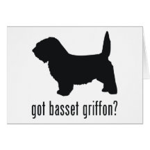 Petit griffon Vendeen de basset Carte De Vœux