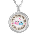 Petit hibou bleu de frère Im allant être grande so Pendentif
