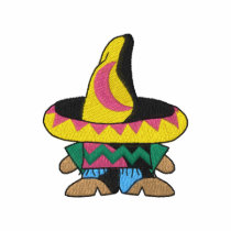 Petit homme avec le sombrero polos brodés