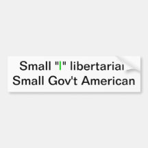 Petit "l" libertaire autocollants pour voiture