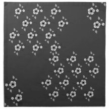 Petit motif floral serviettes imprimées