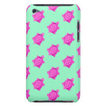 Petit motif rose mignon de tortue coque iPod touch Case-Mate