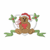Petit ours de Noël polos brodés