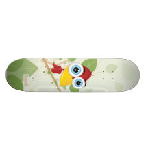petit panneau d'oiseau planches à roulettes
