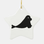 Petit phoque doux décoration pour sapin de noël