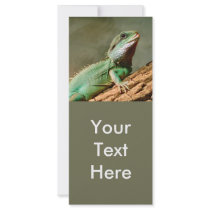 Petit reptile modèle de double carte