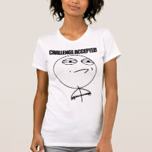 Petit T-shirt de dames admis par défi