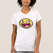Petit T-shirt de dames impressionnantes de visage