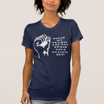 Petit T-shirt foncé de poinçon