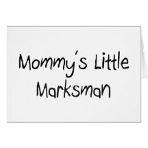 Petit tireur d'élite de Mommys Cartes De Vœux