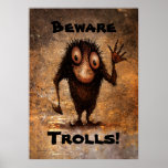 Petit Troll drôle Posters