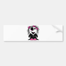 petit zombi mignon girly autocollants pour voiture