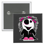 petit zombi mignon girly badges publicitaires