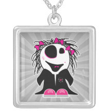 petit zombi mignon girly colliers personnalisés