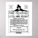 Petite Annie Rooney annonce de film silencieux de  Affiches
