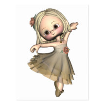 Petite ballerine de Toon Cartes Postales