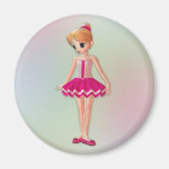 Petite ballerine magnets pour réfrigérateur