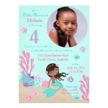 Petite carte aa 4 d'invitation d'anniversaire de s
