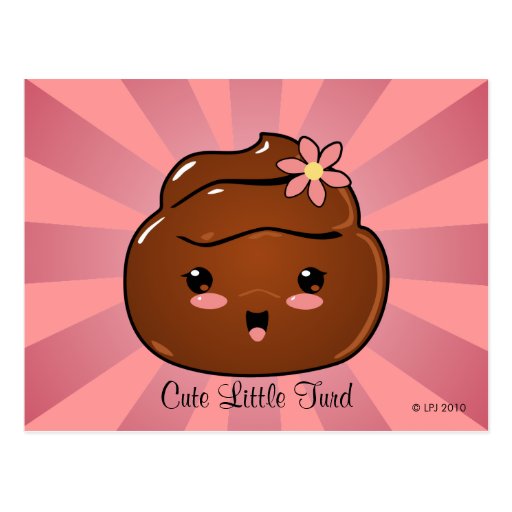 Petite carte postale mignonne de dunette