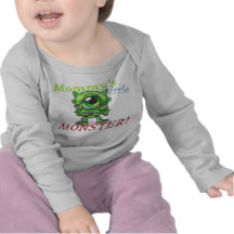 Petite chemise de bébé du monstre de la maman t-shirts