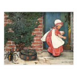 Petite comptine vintage de Mlle Muffet Spider Cartes Postales
